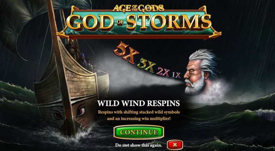 Age of the Gods: God of Storms Slot Free Spins