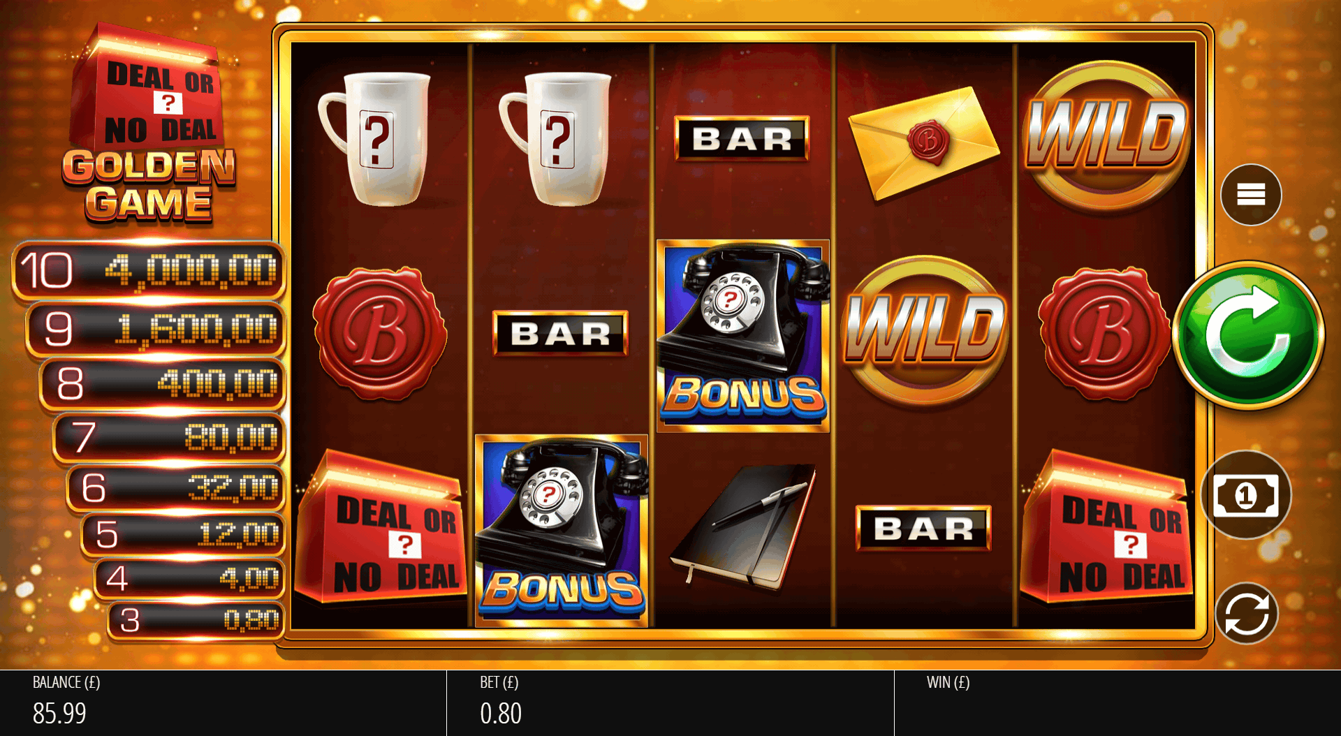 Deal Or No Deal The Golden Game Free Spins