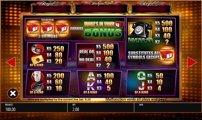 Deal Or No Deal – What’S In Your Box Free Spins