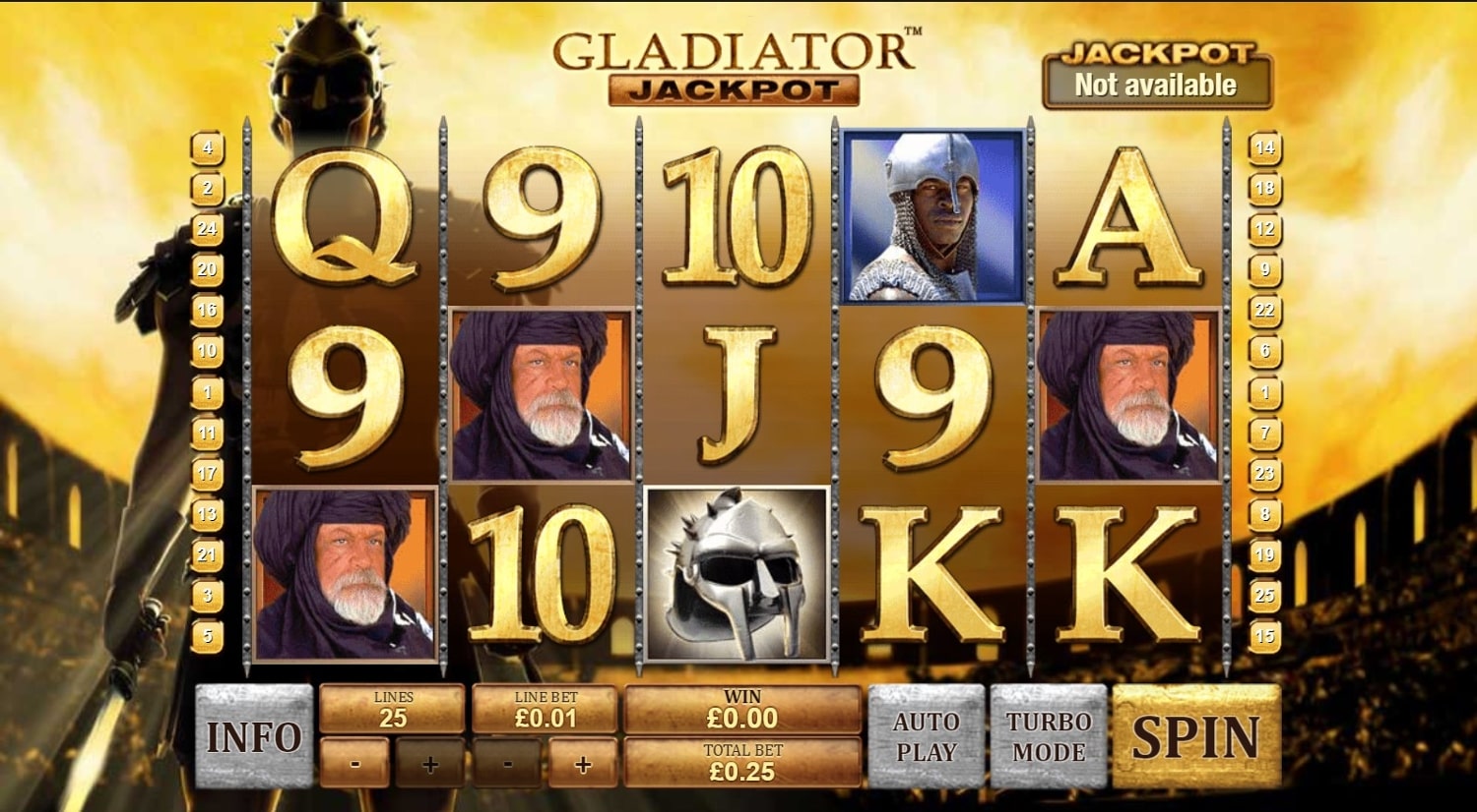 Gladiator Jackpot Free Spins
