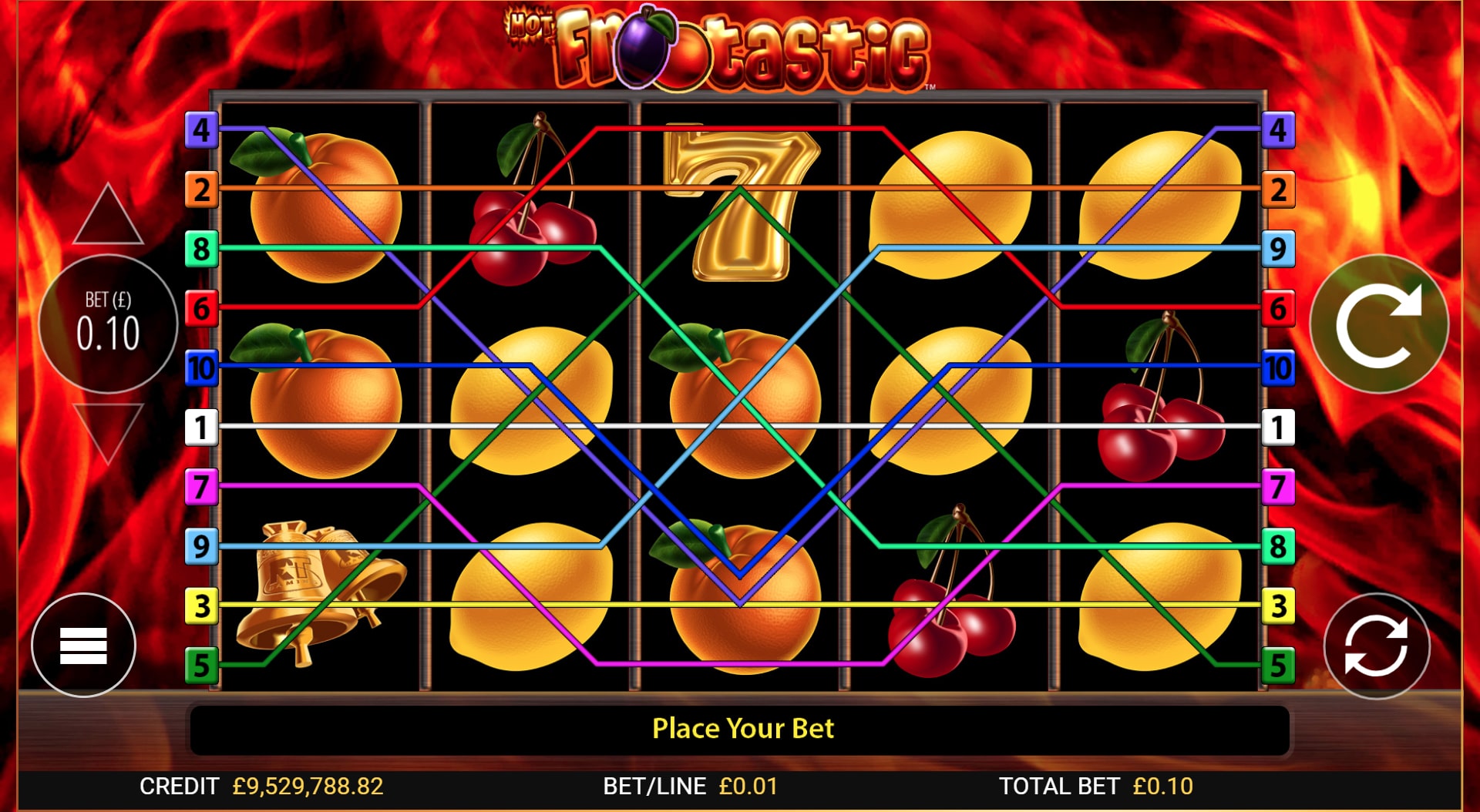 Hot Frootastic Free Spins