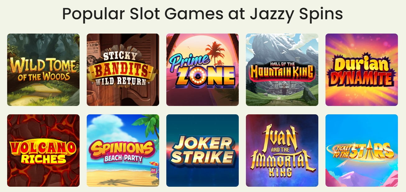 jazzyspins slot games