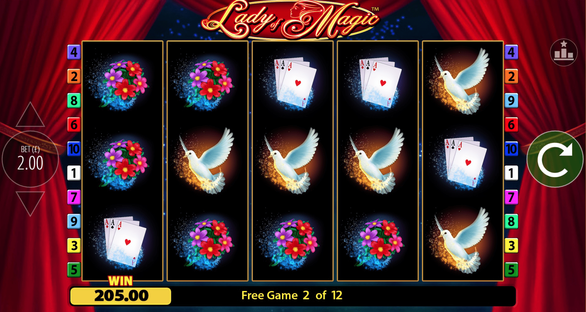 Lady Of Magic Free Spins