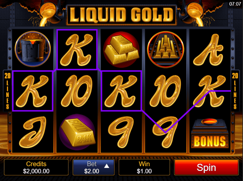 Liquid Gold Free Spins