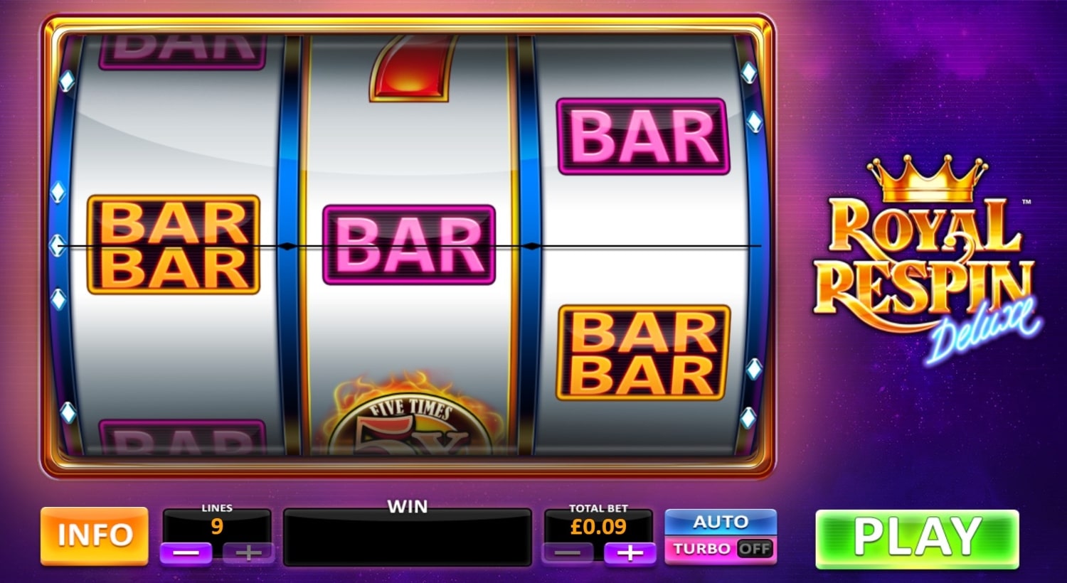 Royal Respin Deluxe Free Spins