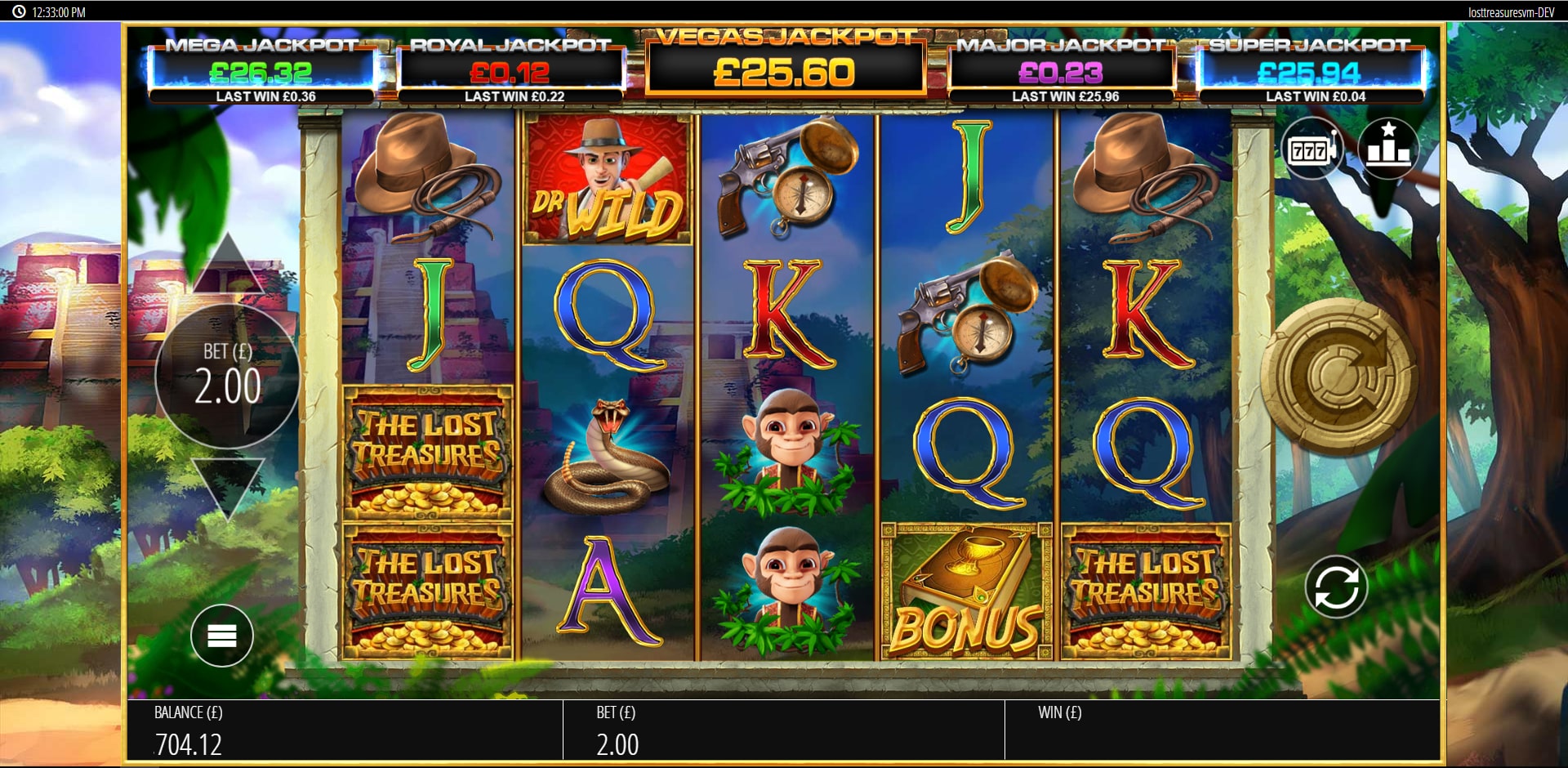 The Lost Treasures Free Spins