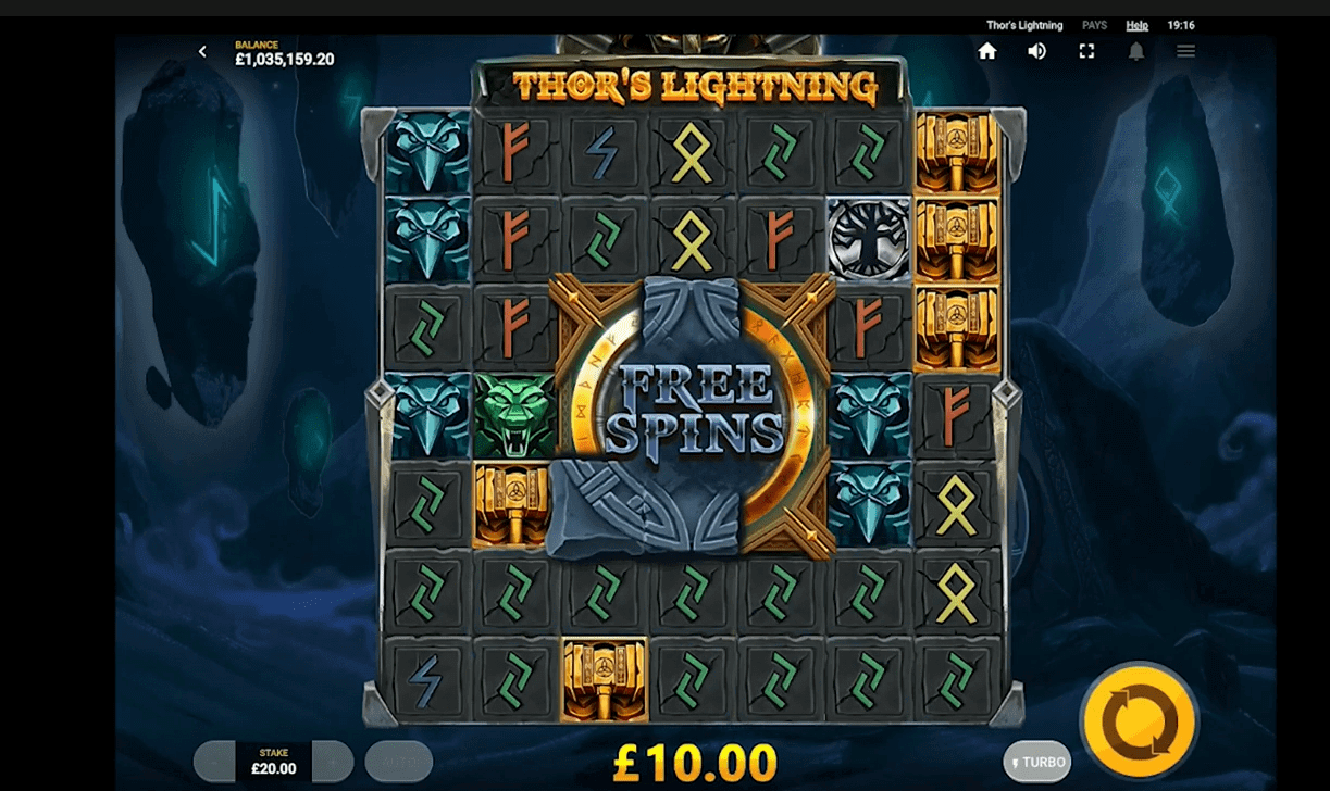 thors lightning slot