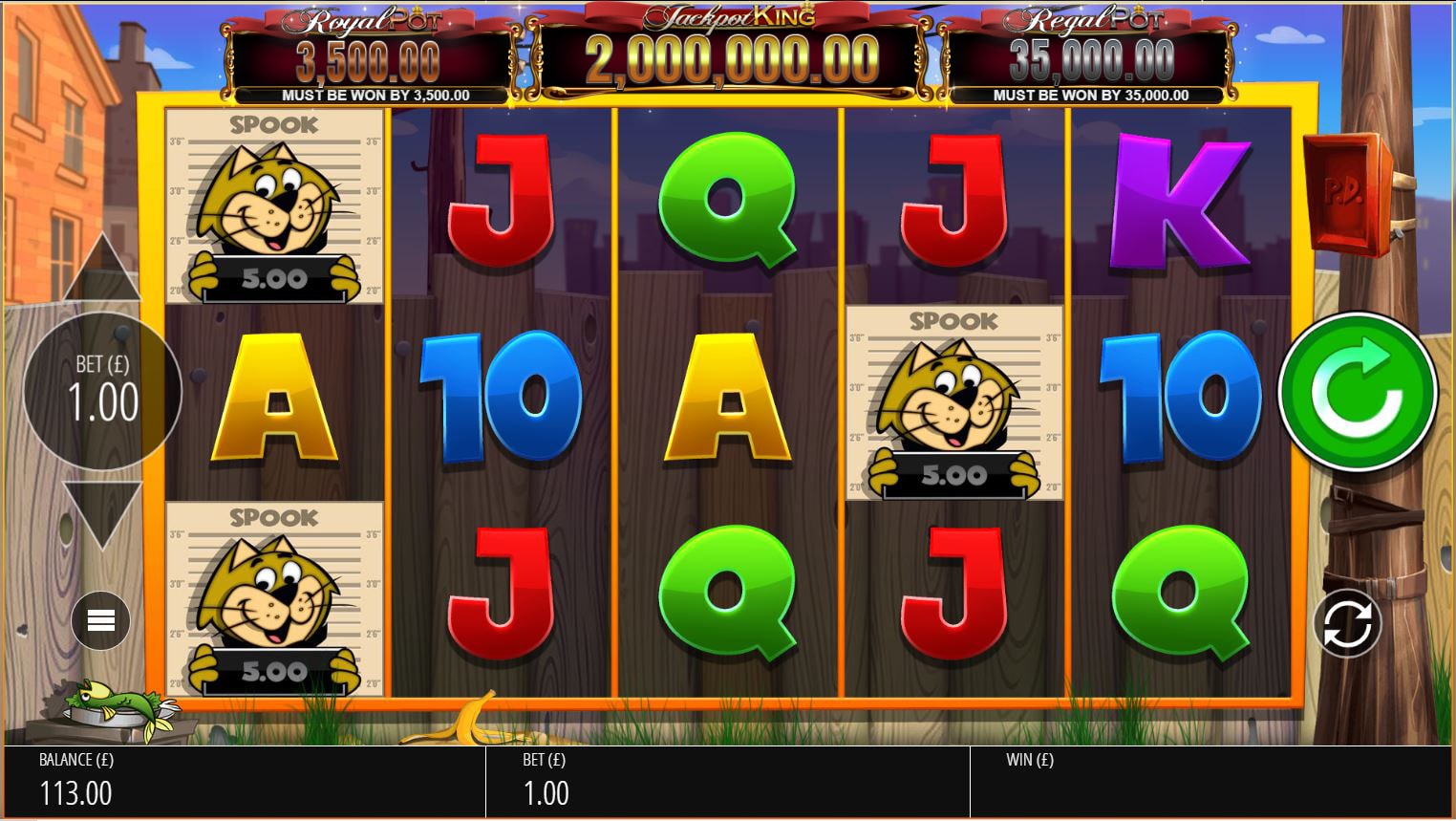 Top Cat: Most Wanted Jackpot King Free Spins