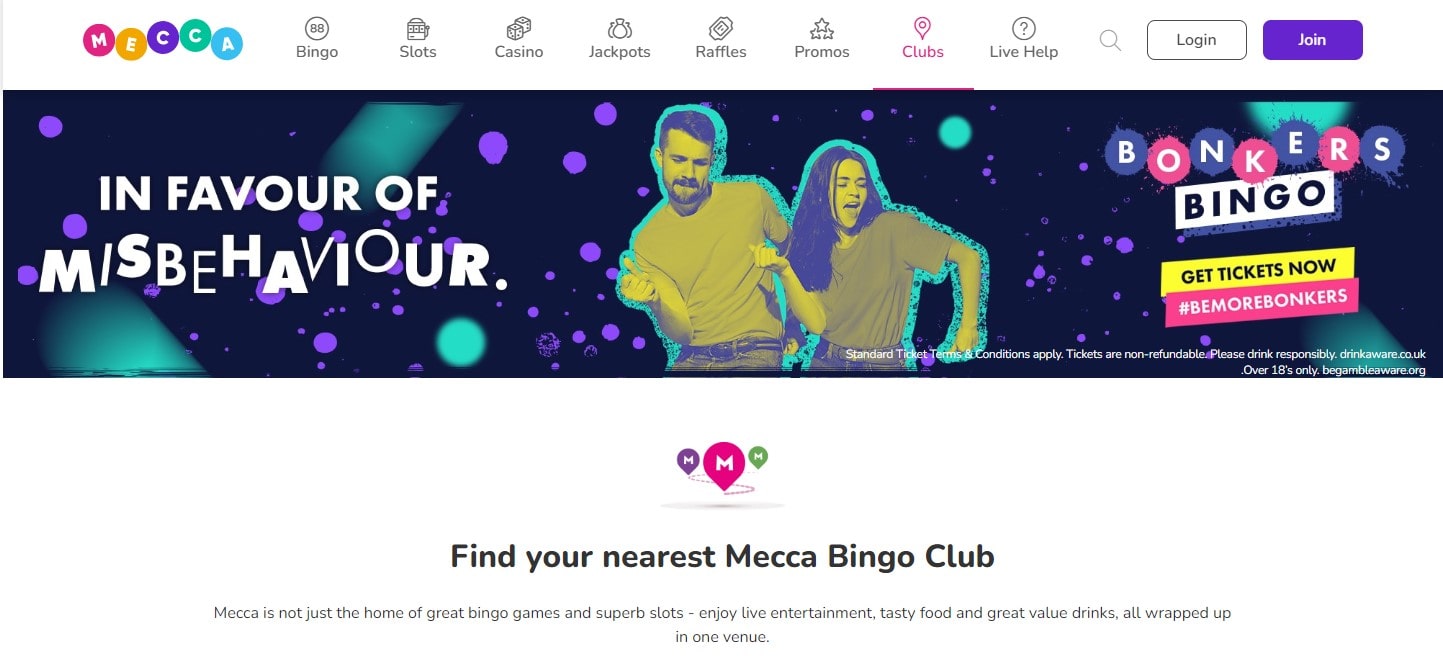 mecca bingo clubs