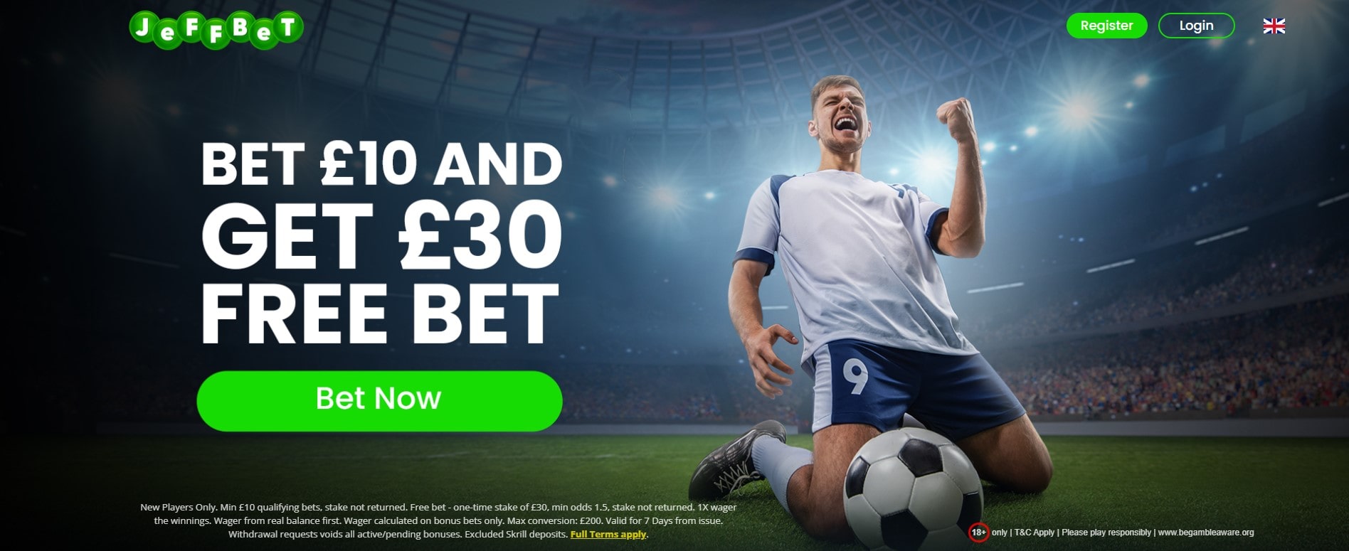 jeffbet betting sign up offer