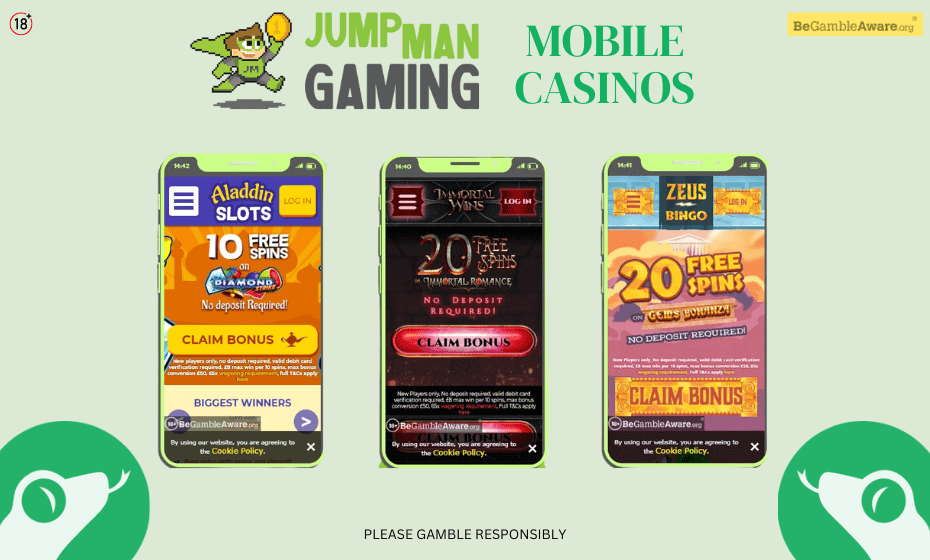 Jumpman gaming mobile casino sites