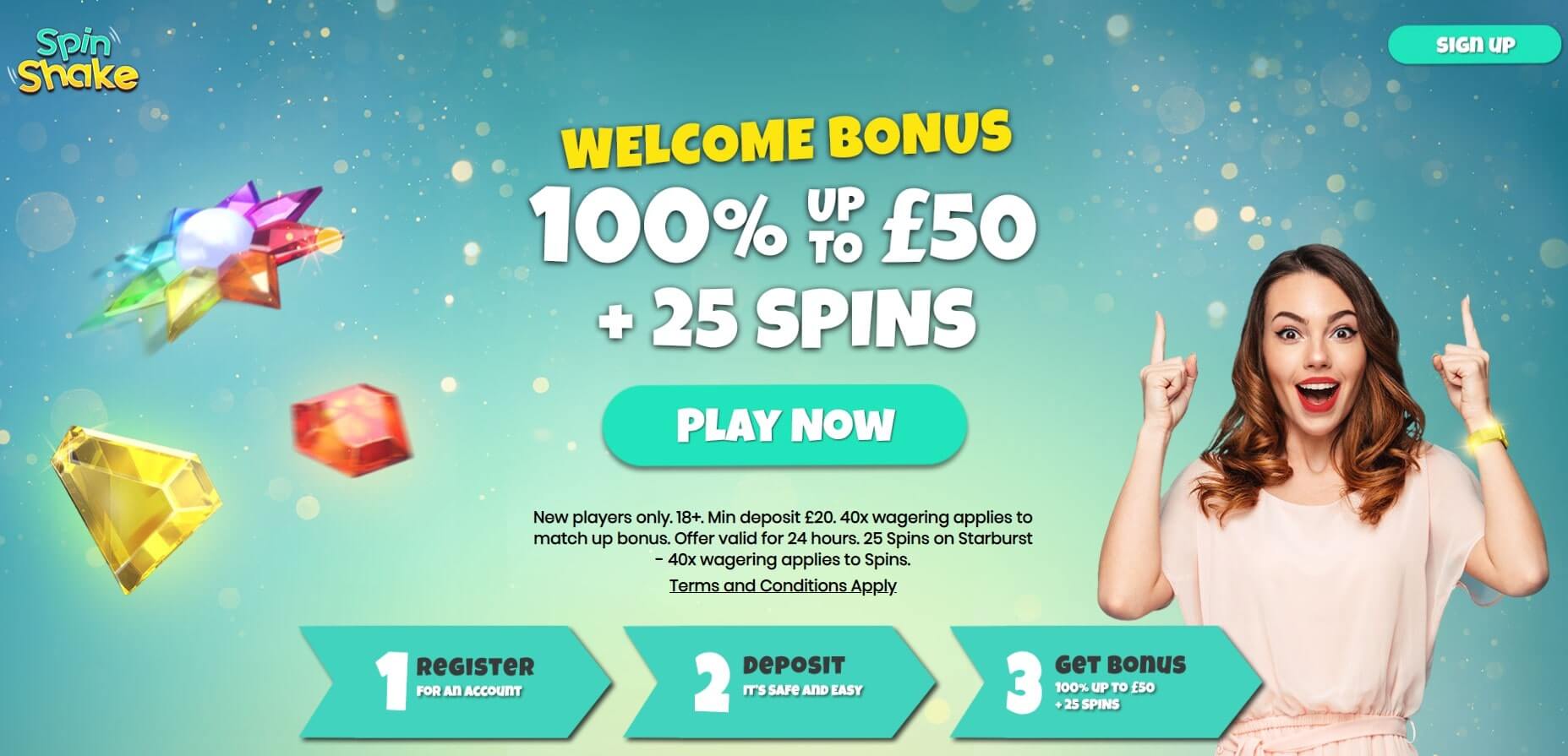 spinshake welcome bonus