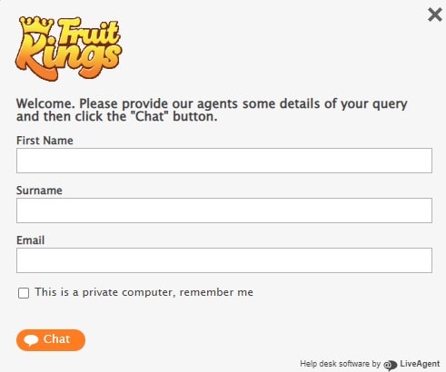 fruitkings casino live chat