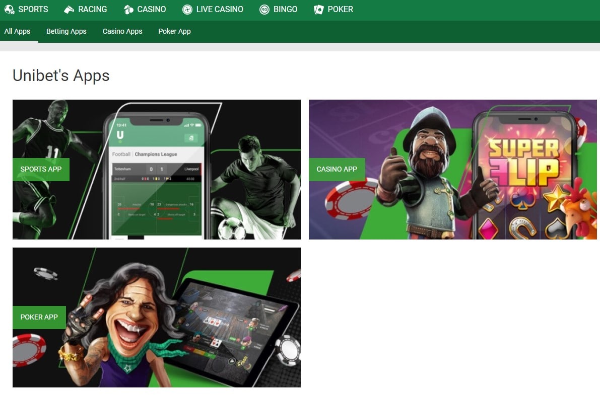 unibet mobile apps