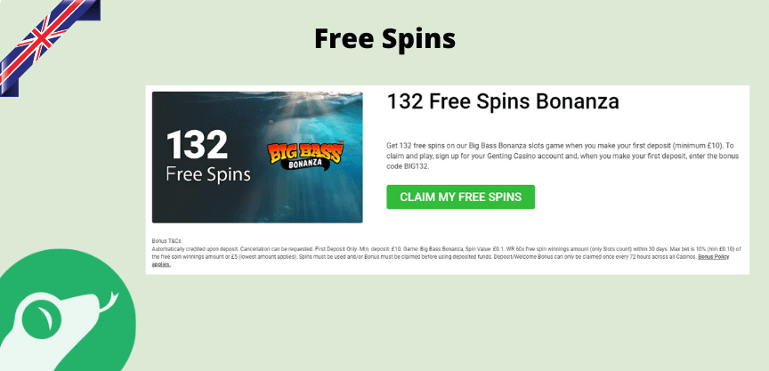 geting casino free spins