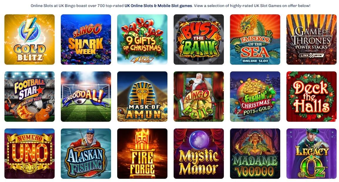 uk bingo slot games