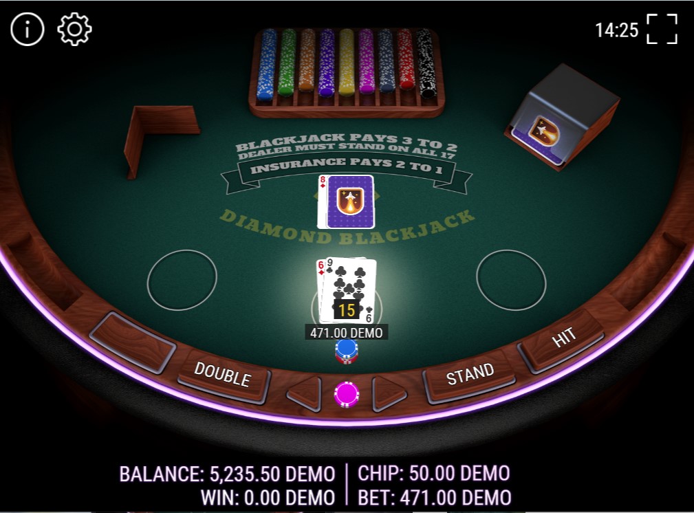 diamond blackjack game