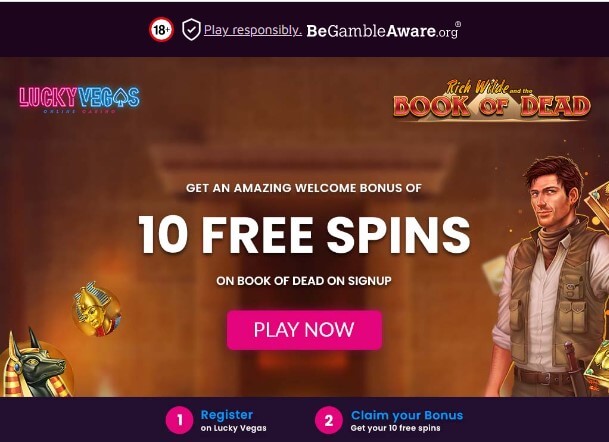 10 Free Spins at Lucky Vegas