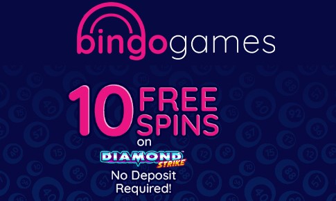10 Free Spins on Diamond Strike at Bingo Games