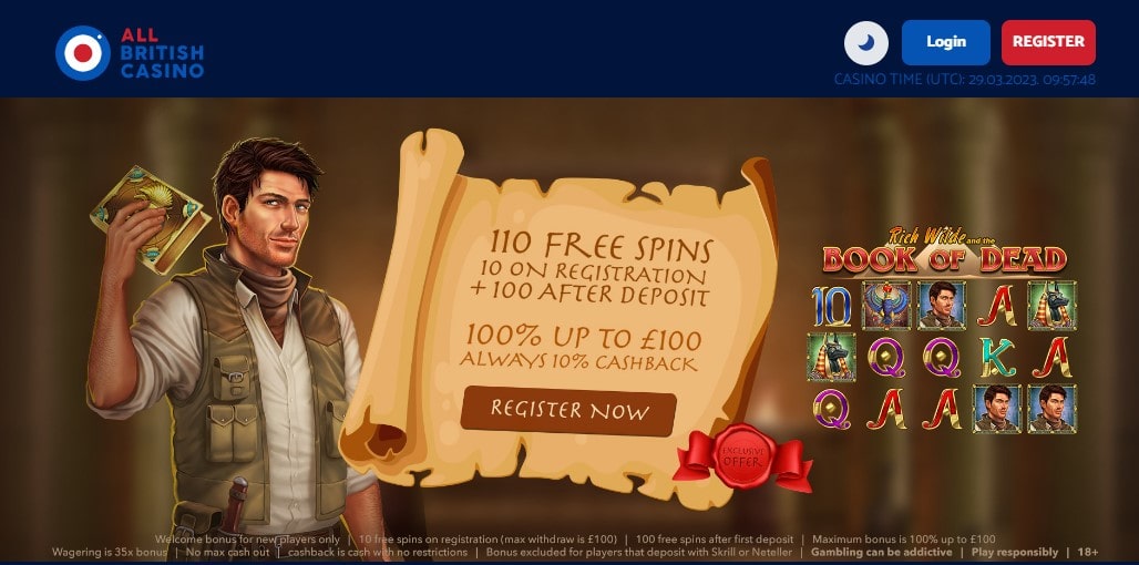 allbritishcasino 10 free spins add card