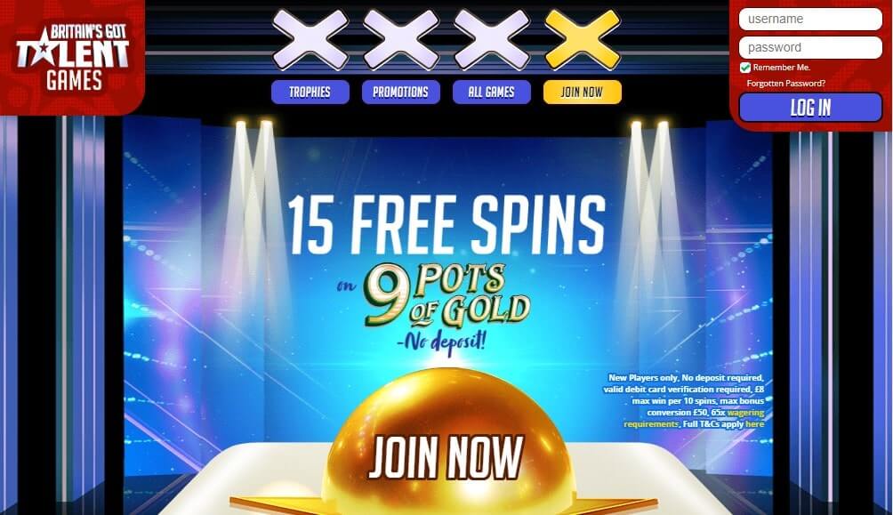 5 free spins no deposit at BGT Games