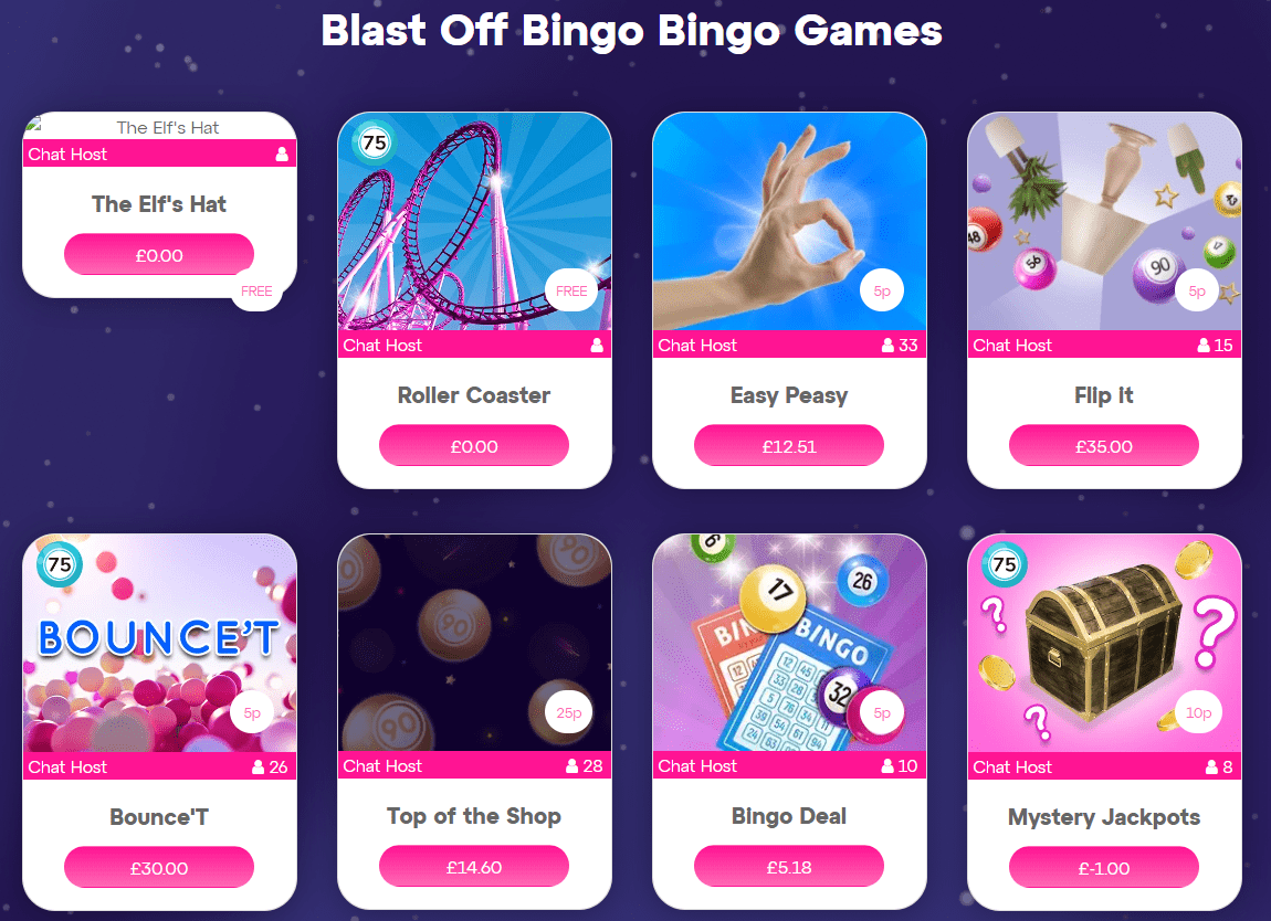 blastoffbingo bingo games