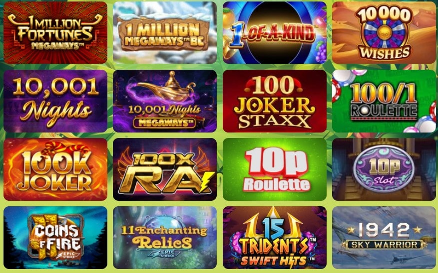 jungle reels casino games