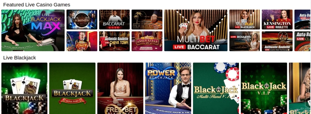 king casino live casino games