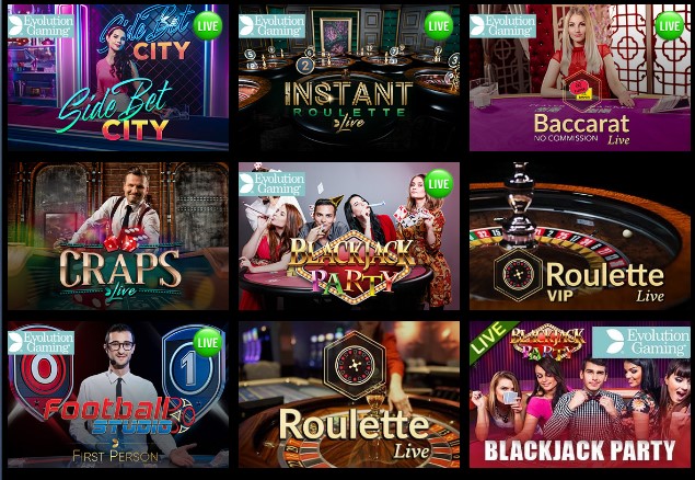 play magical casino live casino games