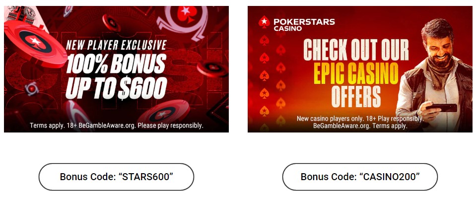 pokerstars casino bonuses
