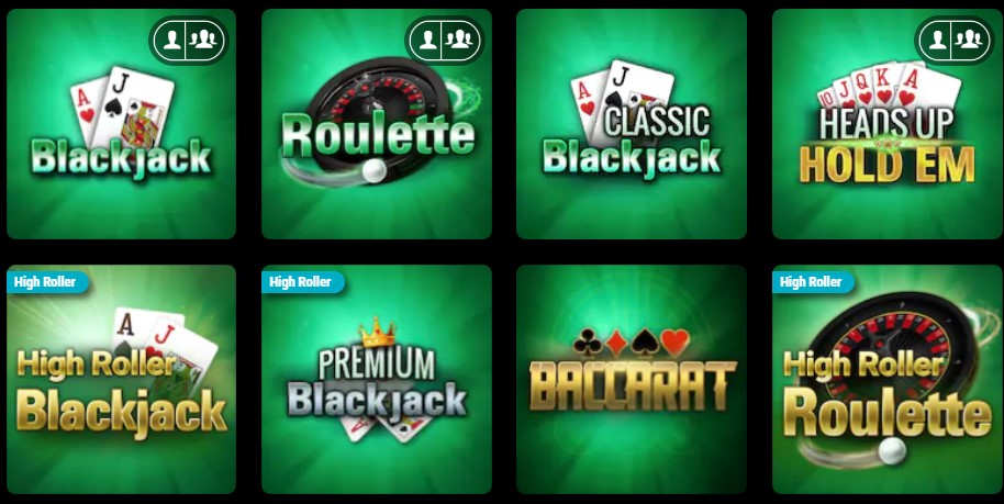 pokerstars casino table games
