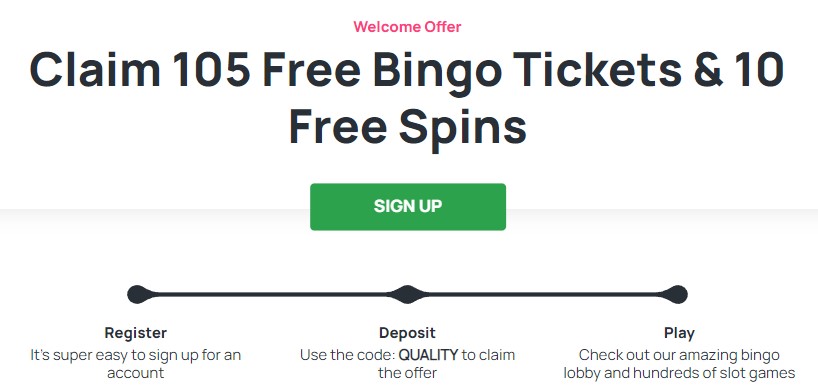 quality bingo casino welcome bonus
