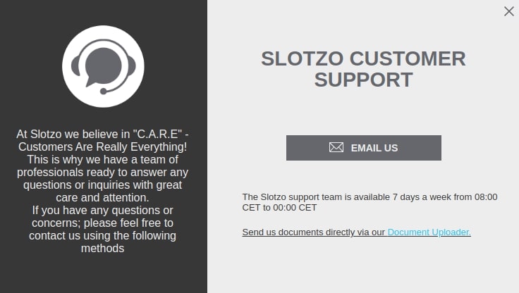 slotzo support