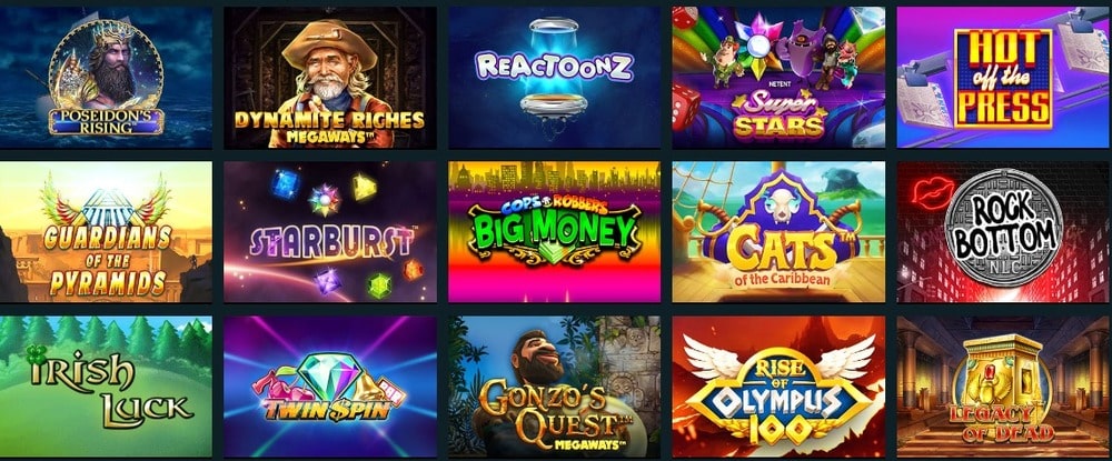 the online casino slot games