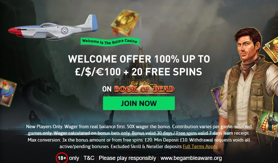 the online casino welcome bonus