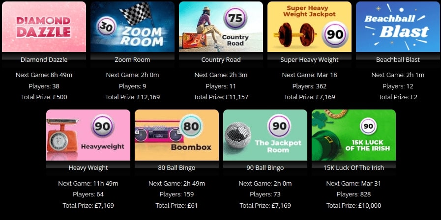 vip spins bingo games