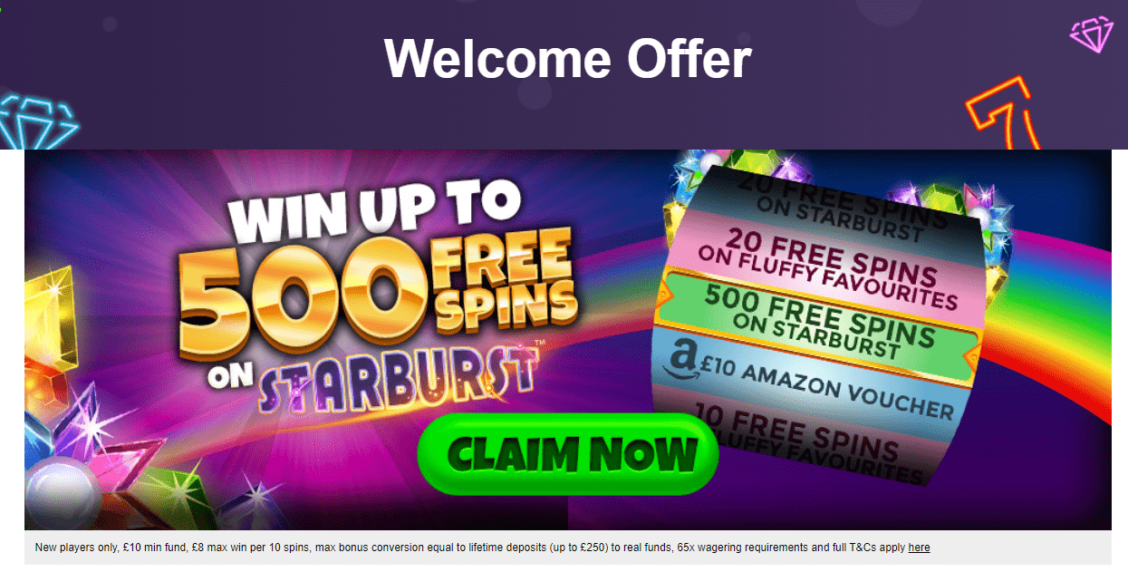 welcomeslots sign up offer
