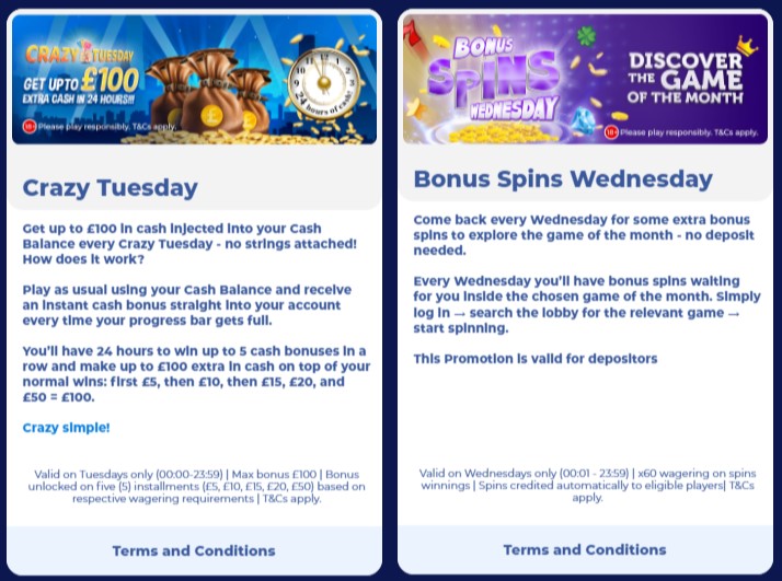 winomania casino bonuses