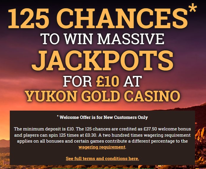 yukon gold casino welcome bonus