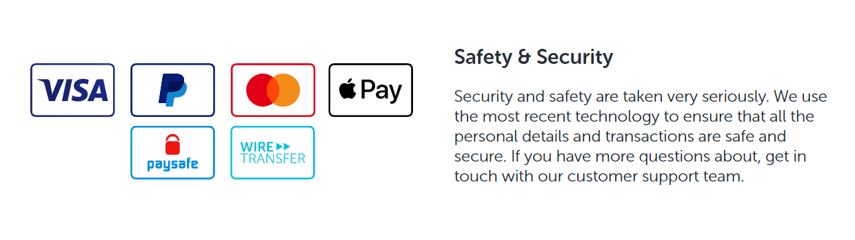 electric spins payment methods