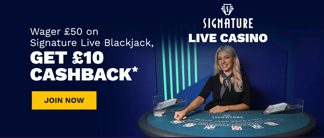 megaways live casino offer