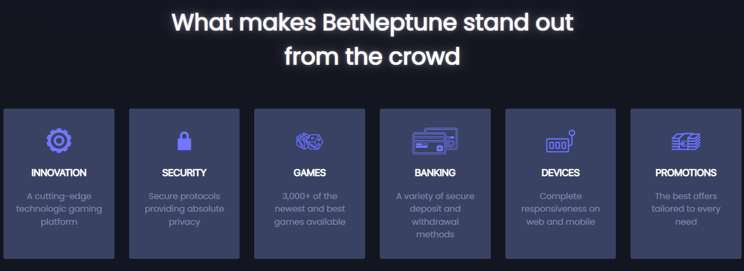 betneptune features