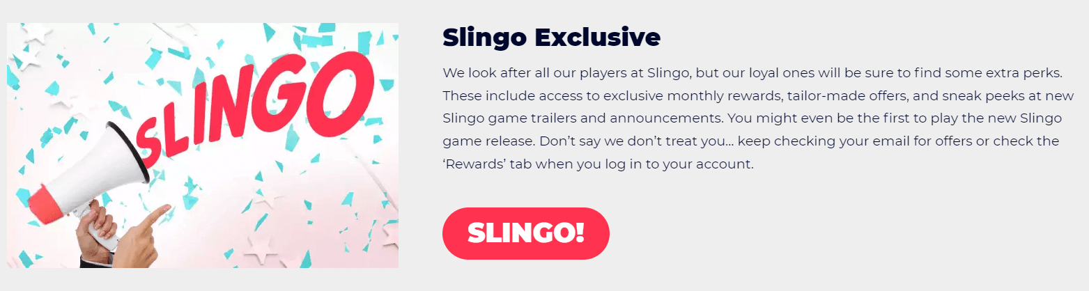 slingo casino loyal program