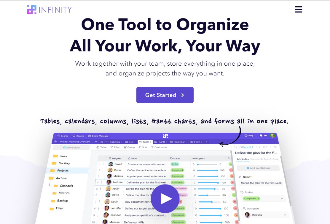 startinfinity project management software