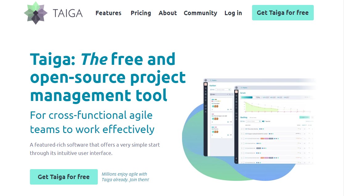 taiga project management software