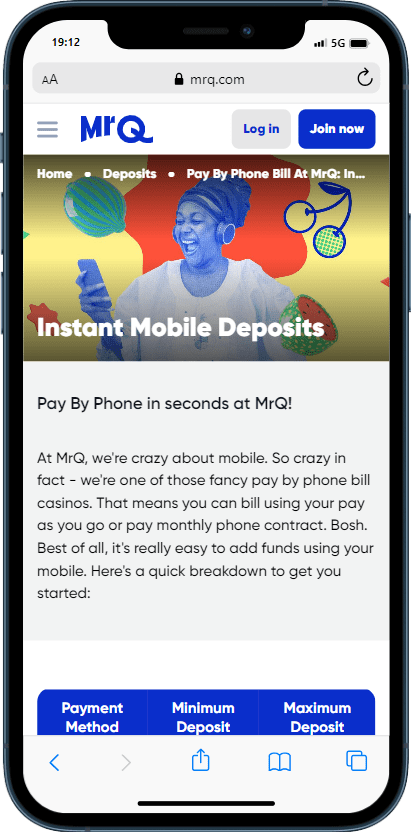deposit by phone at mrq