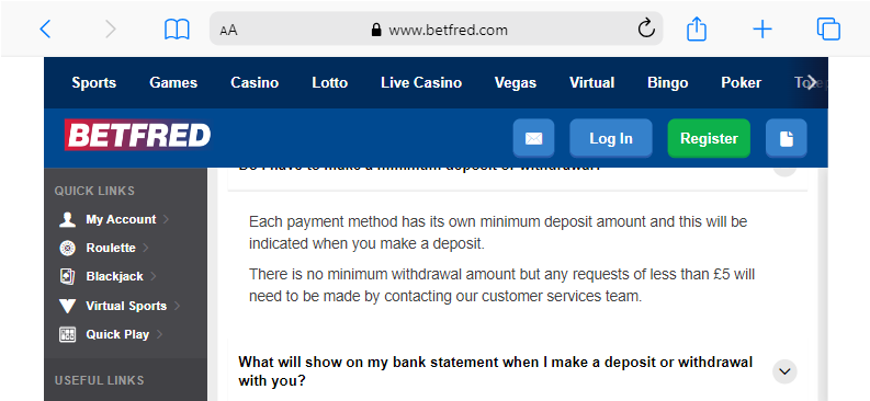 5 deposit casino betfred uk