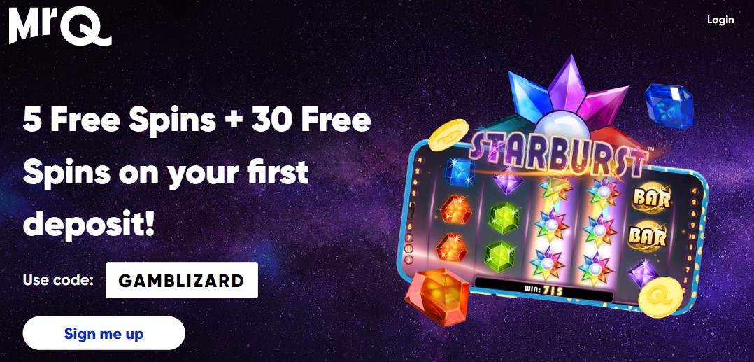 5 free spins starburst no deposit register card