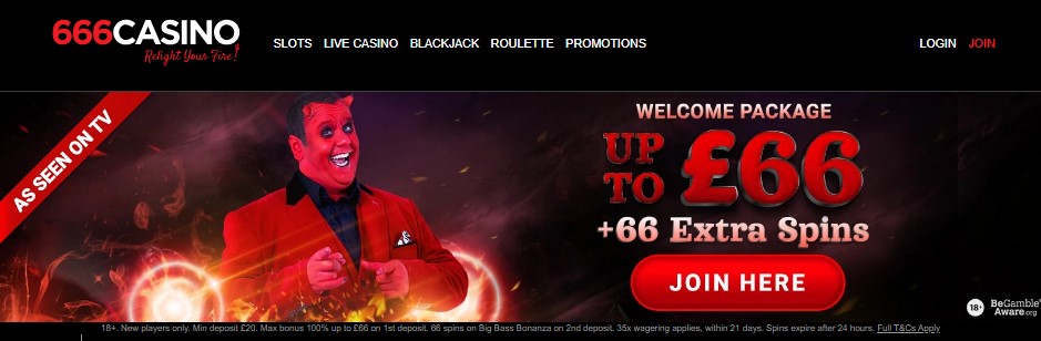 666 casino main page