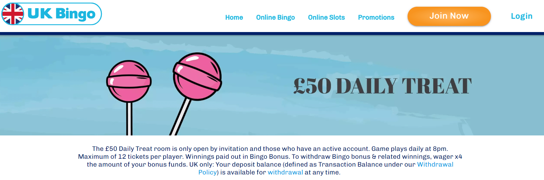 UK bingo daily bonus